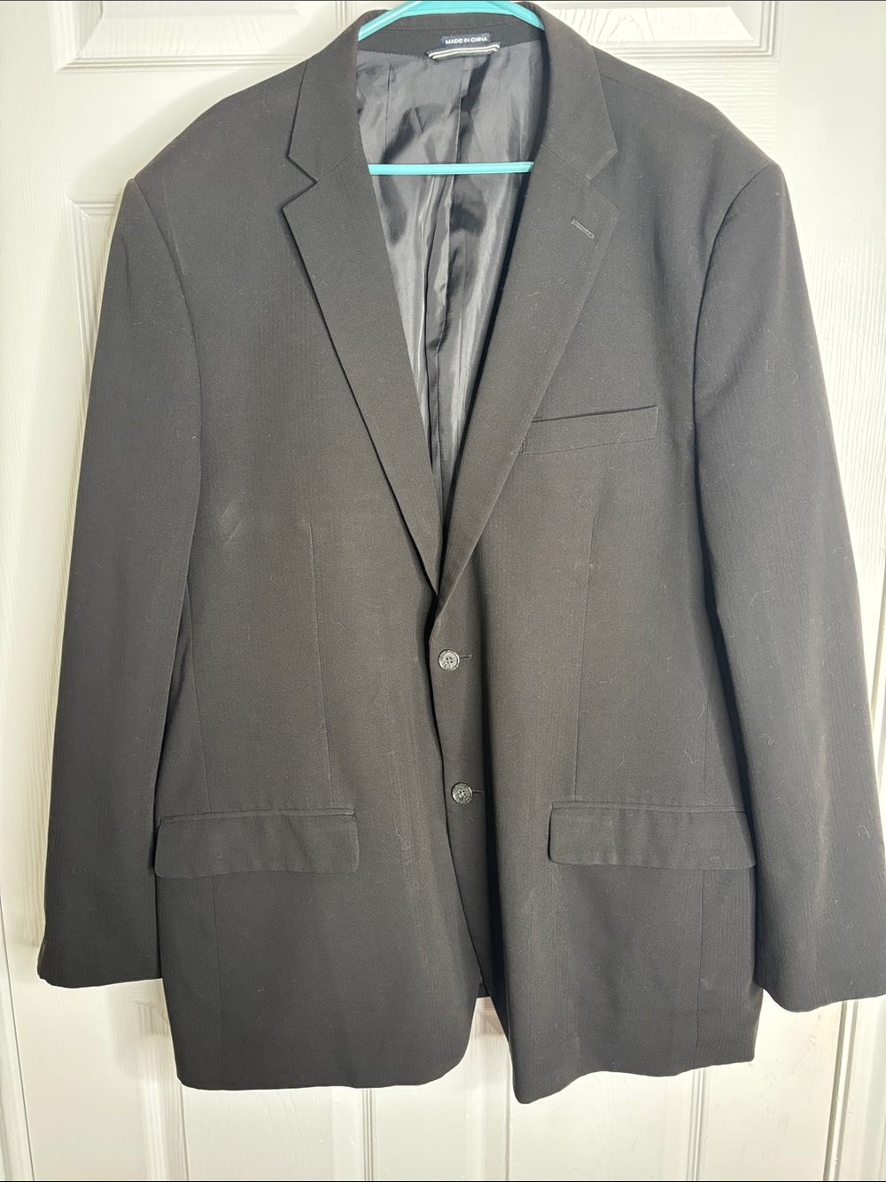Nautica Men's Black Two-Button Suit Jacket